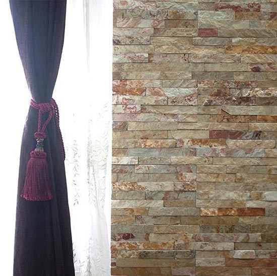 Sparta Kalkstein Wandverkleidungsplatte 15 x 60 cm